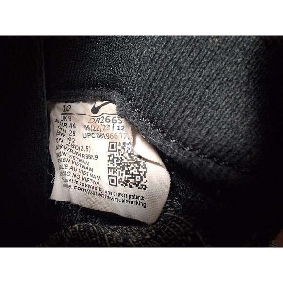 Nike ReactX Infinity Run 4 Oreo Lace up Sneakers Mens 10 Black White Gray - Picture 7 of 9